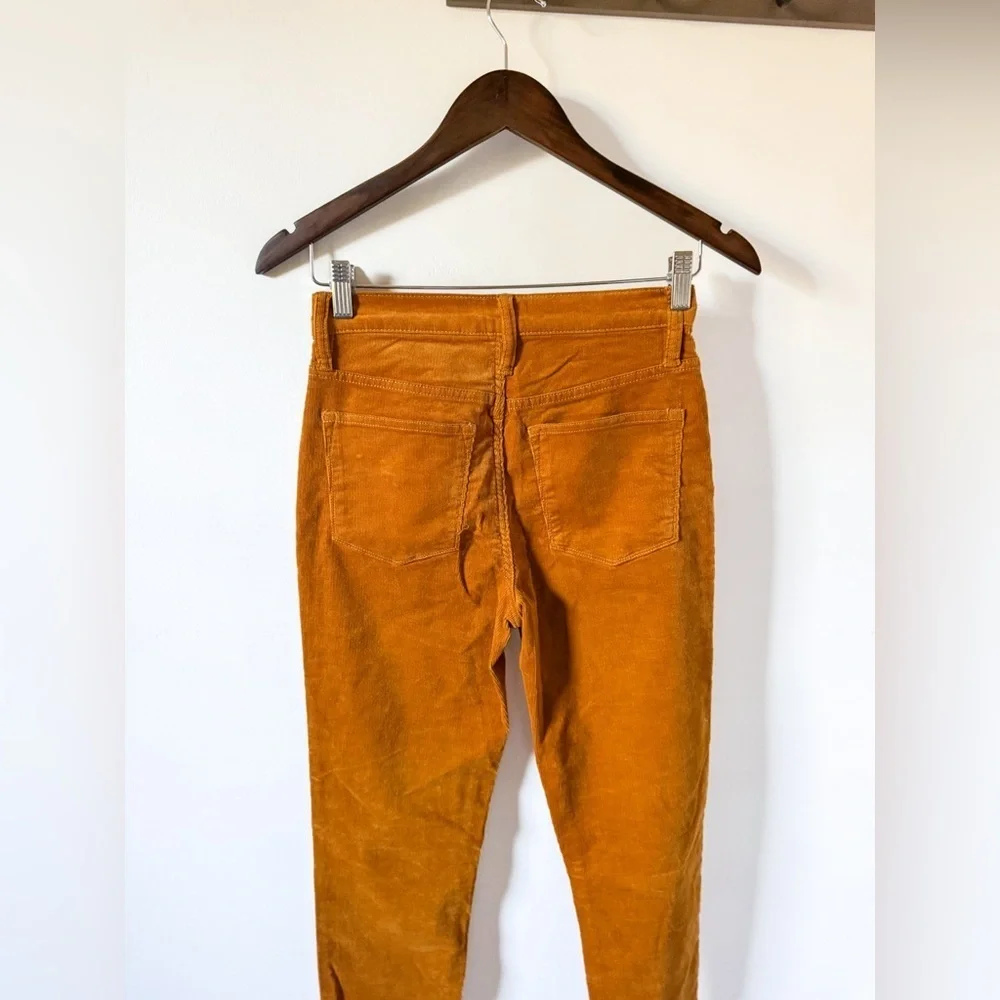 J Crew High Rise Button Fly Skinny Corduroy Pants
